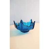 Wikinger Glasschale Blau 6 Zoll von wildlilymercantile