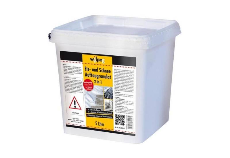 wilpeg® Sand Eis- und Schnee Auftaugranulat 2in1 - Streusalz Ersatz - 5 Liter Eimer von wilpeg®