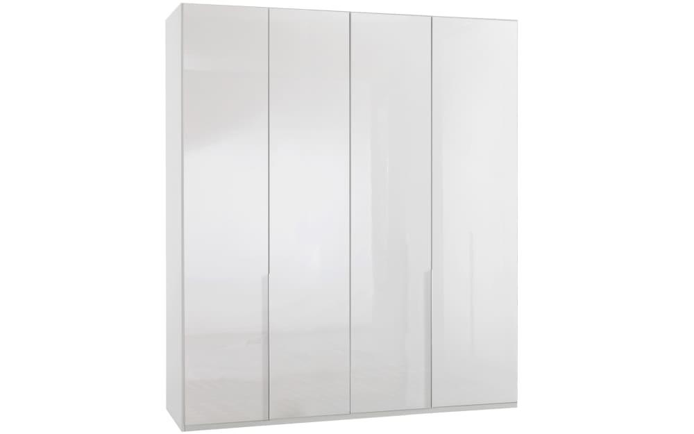 Drehtürenschrank New York D, weiß, 180 x 234 cm von wimex