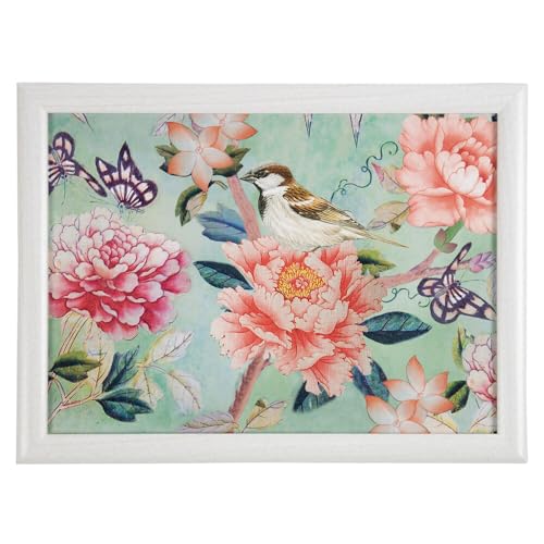 windschief-living Charmantes Tablett, Knietablett, Kissentablett, Schoßtablett Schmetterling Blumen von windschief-living