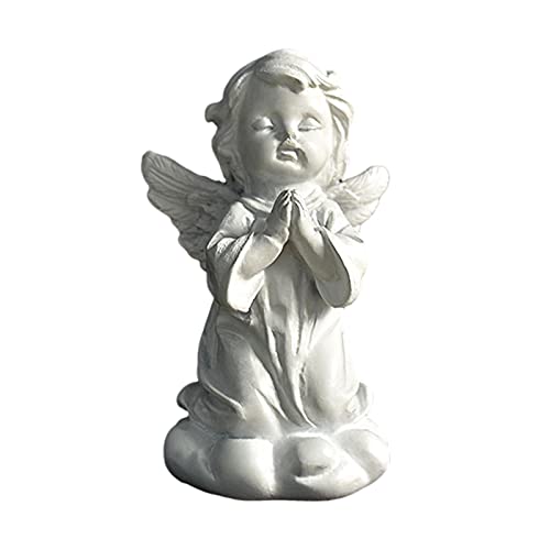 windyday Engel Figur Betende Engelchen-Figur Kleine Engelfiguren Desktop Niedliche Dekorative Harz-Statue Engelchen Figur Geschenk Für Mütter, Kindermädchen von windyday