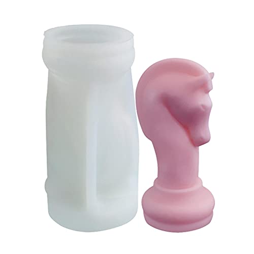 windyday Kerzenform Schach Spielfigur Form Silikonform Handwerk Gießen Silikonform Art Home Decoration Tool Für Kirche Weihnachten, Abendessen von windyday