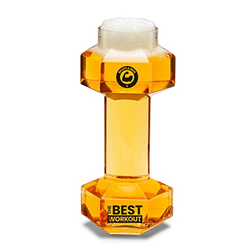 #winning Kurzhantelförmiges Pint-Glas, Fitnessstudio, Bizeps und Bier, das beste Training von #winning