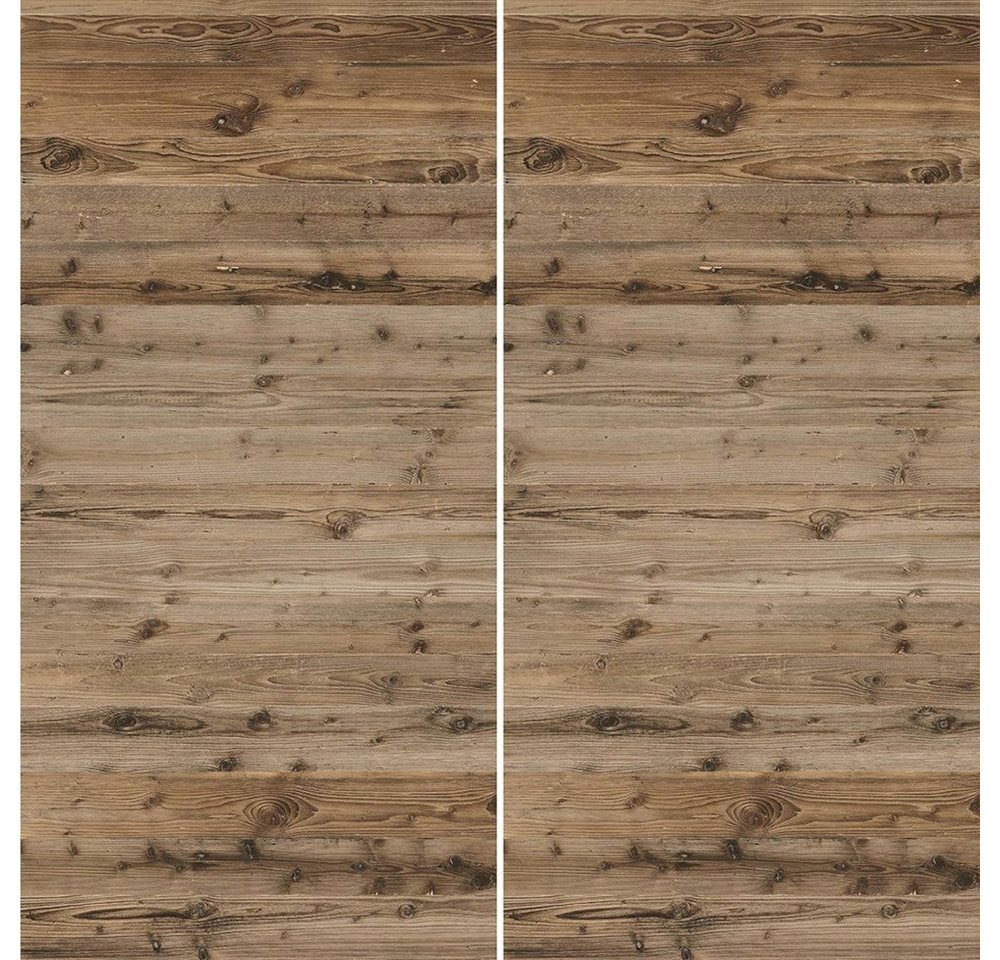 winwall Duschrückwand Duschrückwände ALU-Verbundplatte Dekor: Altholz Planken, (2-tlg), Wandverkleidung aus Alu von winwall