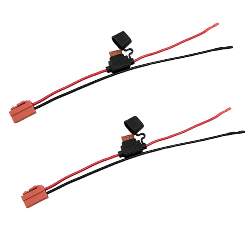 2-tlg. Batterie-Kabelbaumstecker, Kabelbaumstecker kompatibel mit 12-V-Fahrfahrzeug mit rotem 2-poligem Stecker von winwill