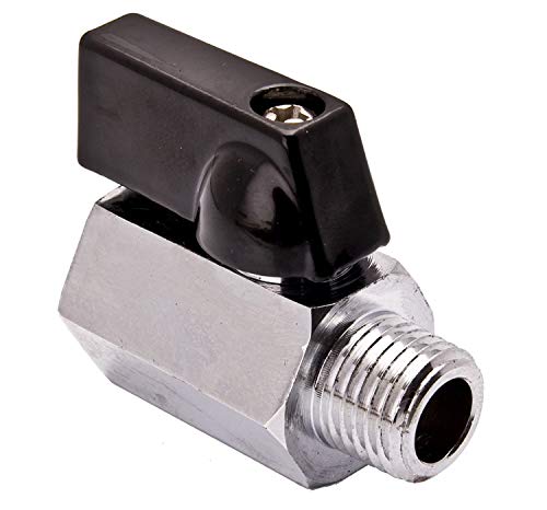 2Pcs 3/8" NPT-Absperrventil Mini Messing Innengewinde zum Außengewinde Wasseröl Doppeldichtungssystem Kugelhahn von winwill