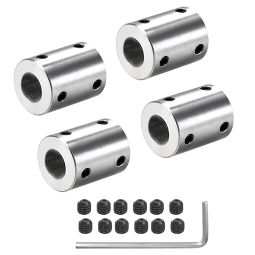 4 Stück 10mm auf 10mm starre Motorwelle Kupplung Kupplung Kupplung Hülse Kupplung Adapter für 3D Drucker RC Motor Zubehör von winwill