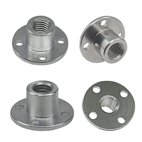4 Stück M8 Flanschkupplungsverbinder, Gewindewelle Getriebemotor Flansch Mutter DIY Kupplung Schraube Führungswelle Unterstützung für den Motor 4 Stück M8 Flanschkupplungsverbinder, Gewindewelle Getriebemotor Flansch Mutter DIY Kupplung Schraube Führungswelle Unterstützung für den Motor von winwill