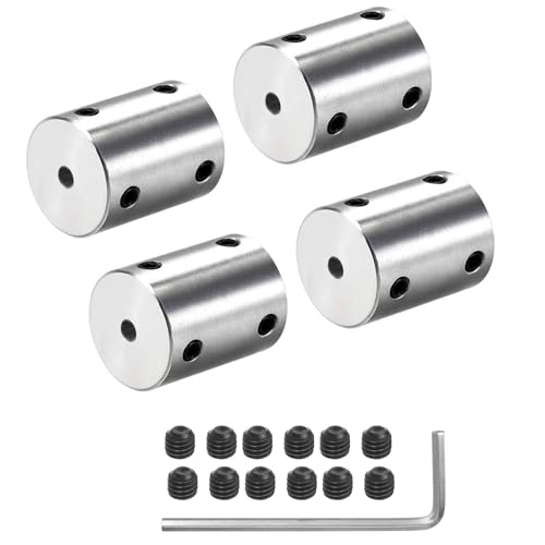 4Pcs 4mm auf 4mm Starre Motorwelle Kupplung Kupplung Hülse Kupplung Adapter für 3D Drucker RC Motor Zubehör von winwill