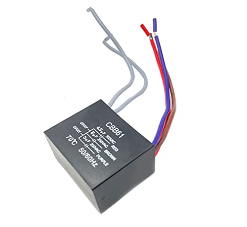 winwill Deckenventilator-Kondensator CBB61 4,5uf + 6uf + 5uf 5 Draht 50/60Hz AC 250V von winwill