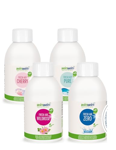 winwinclean - 4ER Set 4 X 250ML I Fresh AIR Vegans I Cherry I Wildrose I Pure I Zero I VEGANES Luftreinigungs-Konzentrat winwinclean - 4ER Set 4 X 250ML I Fresh AIR Vegans I Cherry I Wildrose I Pure I Zero I VEGANES Luftreinigungs-Konzentrat von winwinclean