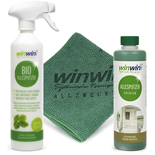 winwin clean Systemische Reinigung - ALLESPUTZER 'PREMIUM' 500ML I INKL. 'UNIVERSALTUCH' UND SPRÜH-/DOSIERFLASCHE SET winwin clean Systemische Reinigung - ALLESPUTZER 'PREMIUM' 500ML I INKL. 'UNIVERSALTUCH' UND SPRÜH-/DOSIERFLASCHE SET von winwinclean