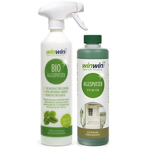 winwin clean Systemische Reinigung - ALLESPUTZER 'PREMIUM' 500ML I INKL. SPRÜH-/DOSIERFLASCHE SET winwin clean Systemische Reinigung - ALLESPUTZER 'PREMIUM' 500ML I INKL. SPRÜH-/DOSIERFLASCHE SET von winwinclean