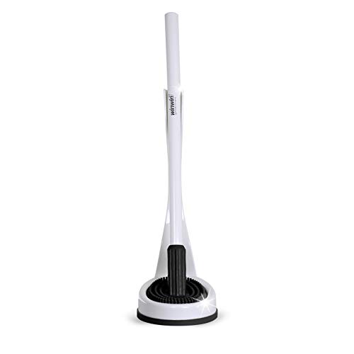 winwin clean Systemische Reinigung WC-Cleaner - Die einzigartige WC-Bürste mit KONKAV-Borsten I weiß/anthrazit von winwinclean