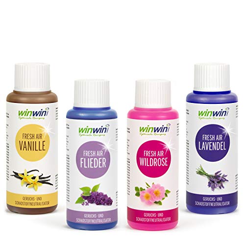 winwin clean Systemische Reinigung - 4 x FRESH AIR 100ML I Vanille I FLIEDER I WILDROSE I LAVENDEL winwin clean Systemische Reinigung - 4 x FRESH AIR 100ML I Vanille I FLIEDER I WILDROSE I LAVENDEL von winwinclean