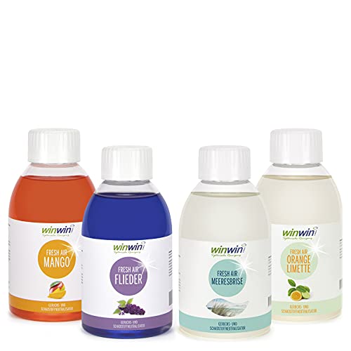winwinCLEAN - 4ER Set 4 X 250ML I Fresh AIR LUFTREINIGUNGS-KONZENTRAT I Mango I FLIEDER I MEERESBRISE I ORANGE-LIMETTE I W E R B E A K T I O N I N U R K U R Z E Z E I T winwinCLEAN - 4ER Set 4 X 250ML I Fresh AIR LUFTREINIGUNGS-KONZENTRAT I Mango I FLIEDER I MEERESBRISE I ORANGE-LIMETTE I W E R B E A K T I O N I N U R K U R Z E Z E I T von winwinclean