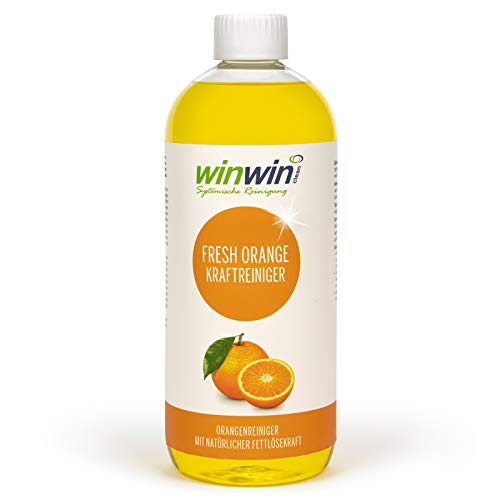 winwinCLEAN® fresh Orange Orangenreiniger Konzentrat I Kraftvoller Orangenölreiniger Ökologisch | Hochergiebiger Orangen Reiniger mit Frischeduft | 1000ML I [65% Reine Orangenterpene] von winwinclean