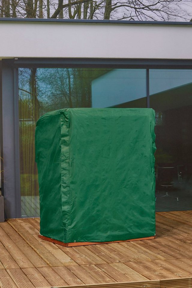 winza outdoor covers Strandkorb-Schutzhülle Premium, BxTxH: 128x105x160/135 cm, UV beständig, 100 % recycelbar, grün von winza outdoor covers