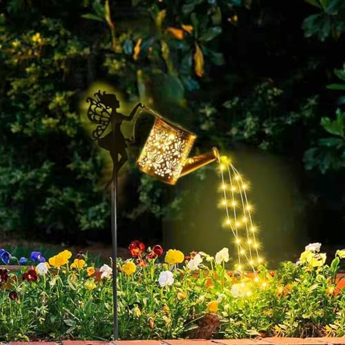 wioilyoy Solarleuchten Außen Garten Deko Solar Fee Deko Flor Lichtleiste Gießkanne Deko Metall Außendekorationen wioilyoy Solarleuchten Außen Garten Deko Solar Fee Deko Flor Lichtleiste Gießkanne Deko Metall Außendekorationen von wioilyoy