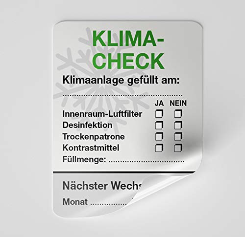 KFZ-Klima-Aufkleber Grau 500 Stück Blanko von wirmachendeinekarte.de