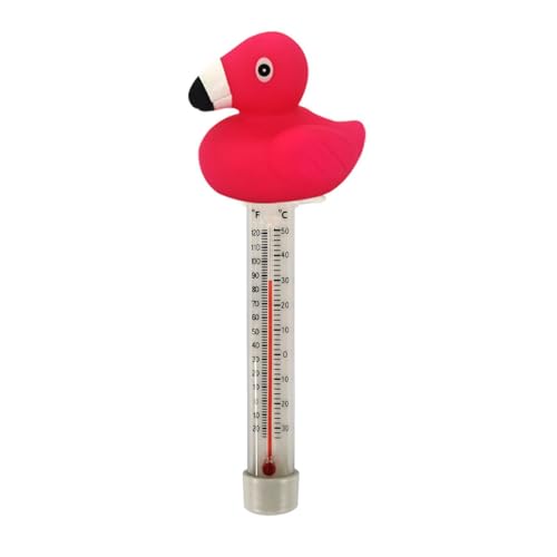 Schwimmende Pool Thermometer, Schwimmende Wasserthermometer, Wasser Temperatur Thermometer, Bruchsicheres Schwimmbadthermometer mit Seil, für Innen und Außen Pools, Aquarien, Fischteiche von wiroouia