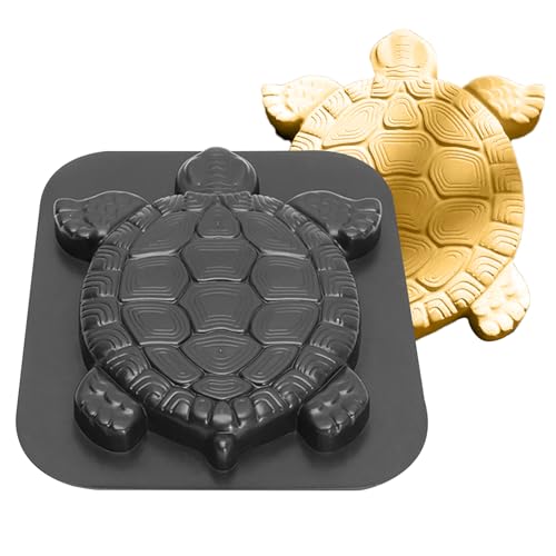 wiroouia Betonform,Schildkrötenförmige Gehwegplatten Formen Für Beton - Für Anfänger Wiederverwendbare Pflaster Schildkröten Form Design für Garten Rasen Terrasse Wege und Pfade von wiroouia