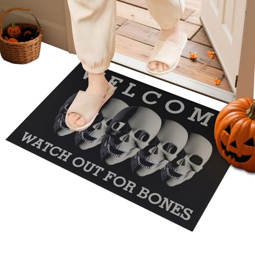 wiroouia Halloween Türvorleger | 61 x 89 cm Halloween Bodenmatte,Gruseliger Rutschfester Vorleger Für Eingangsbereich Terrasse Deko wiroouia Halloween Türvorleger | 61 x 89 cm Halloween Bodenmatte,Gruseliger Rutschfester Vorleger Für Eingangsbereich Terrasse Deko von wiroouia