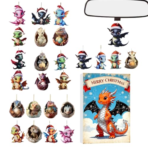 wiroouia saurier Countdown Kalender - Heimdekoration - Puppen Schmuck Weihnachtskalender | für Schreibtisch Wohnzimmer Geburtstagsfeier Kinder Erwachsene Freunde wiroouia saurier Countdown Kalender - Heimdekoration - Puppen Schmuck Weihnachtskalender | für Schreibtisch Wohnzimmer Geburtstagsfeier Kinder Erwachsene Freunde von wiroouia
