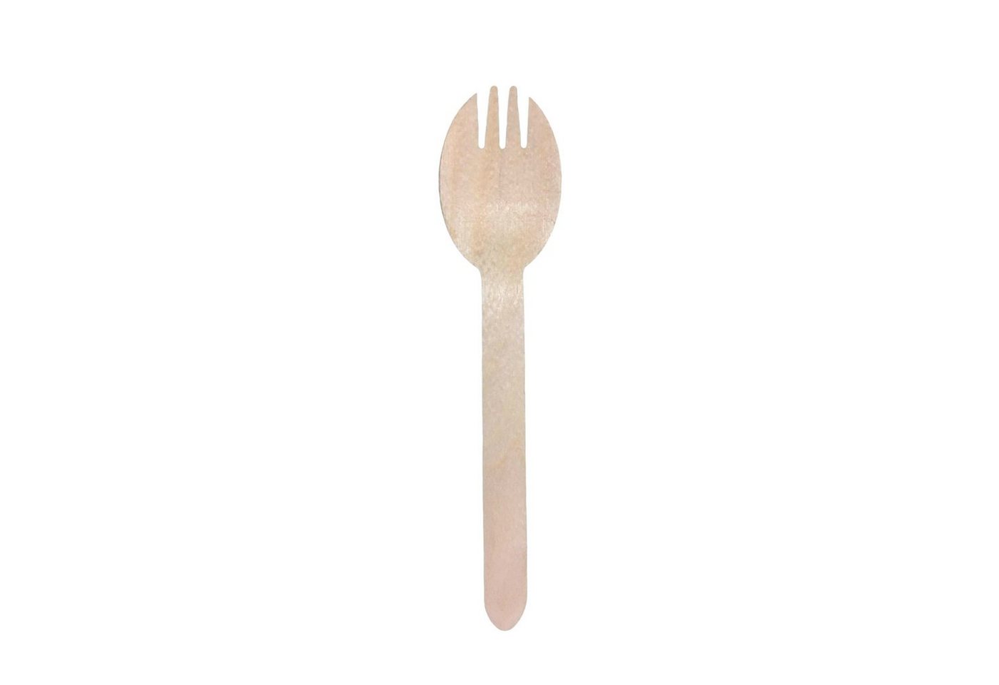 wisefood Einwegbesteck-Set Birkenholz Spork - 16cm - Einweg Göffel - Mischung (2000-tlg), Holz von wisefood