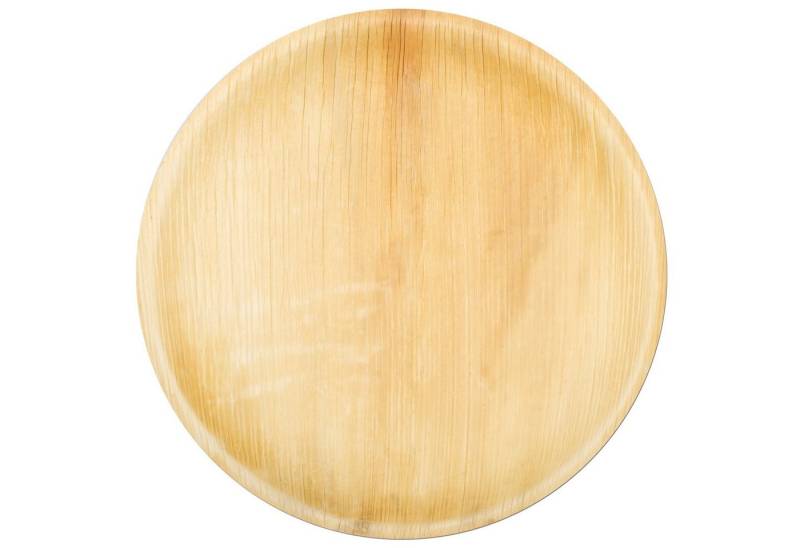 wisefood Einwegteller Palmblatt Teller Pizza rund 30cm - Wiseware, (250 St) von wisefood