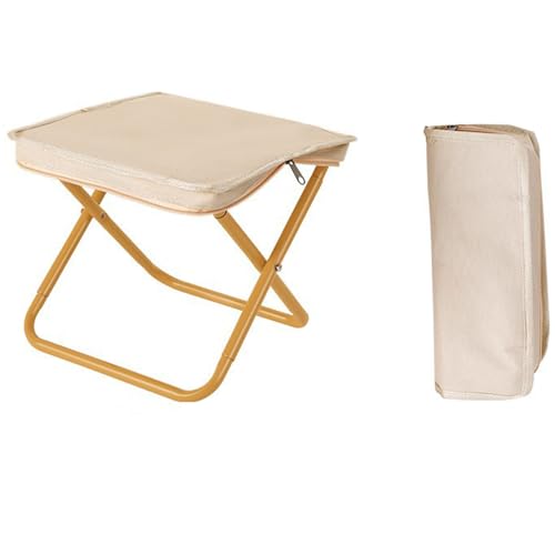 wisoolkic Campinghocker Faltbarer Hocker zum Wandern und Picknicken Leichter, tragbarer Hocker Polyester Leichter Klapphocker, B von wisoolkic