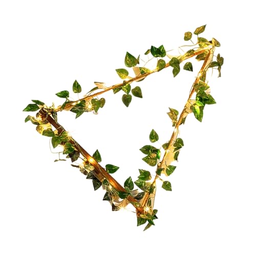 wisoolkic Robustes Hängeregal mit LED Leuchten im böhmischen Stil, Makramee Regal aus Holz für Schlafzimmer, Wohnzimmer, rustikale böhmische Wand von wisoolkic