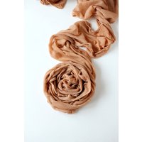 Toffee Gauze Läufer Handgefärbte Tischläufer Rose Caramel Herbst Hochzeit Dekoration Dekor von wisteriaandvine