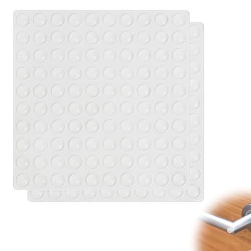 200 Stück Türpuffer Transparente Anschlagpuffer Selbstklebend, Elastikpuffer Silikon Gummipuffer, Klebepunkte Transparent,Anschlagdämpfer für Türen Möbel Schubladen und Schränke von witeup