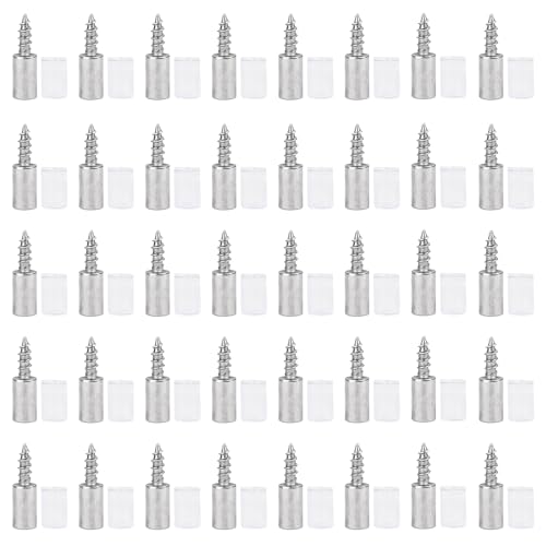 40 Stück Regalbodenträger Bodenträger,Einlegeboden Halter Regalstifte mit Gummischutz,Ultrastarke Tragfähigkeit Regalbodenhalter,Fachbodenträger für Kleiderschränke,Bücherregale,Schränke,Weinschränke von witeup