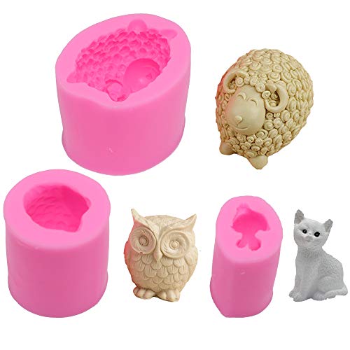 3D Schaf Silikonform Eulen Formen Seifenform Katze Tier Gießformen Kerzenform Seifengießform für Schokolade Seifen Kuchen Cupcakes Süßigkeiten Fondant-Formen Eiswürfel Bastelprojekte zur Kuchen 3D Schaf Silikonform Eulen Formen Seifenform Katze Tier Gießformen Kerzenform Seifengießform für Schokolade Seifen Kuchen Cupcakes Süßigkeiten Fondant-Formen Eiswürfel Bastelprojekte zur Kuchen von witgift