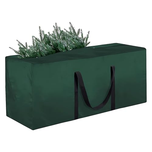 wkao Weihnachtsbaum-Aufbewahrungstasche, großes Fassungsvermögen, Grün, XL, für Umzug und Organisation von Outdoor-Kissen, staubdicht, wasserdicht, Oxford-Stoff-Kissentasche, 51 173 76 cm wkao Weihnachtsbaum-Aufbewahrungstasche, großes Fassungsvermögen, Grün, XL, für Umzug und Organisation von Outdoor-Kissen, staubdicht, wasserdicht, Oxford-Stoff-Kissentasche, 51 173 76 cm von wkao