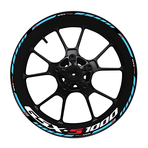 Felgenaufkleber Für Suzuki GSX-S1000 GSX1000S GSXS1000 GSX-S 1000 S Motorrad Radnabe Aufkleber Dekoration Felge Reflektierender Aufkleber Zubehör (Color : D) von wljions