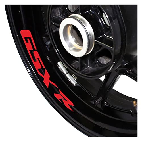 Felgenaufkleber Motorrad Radaufkleber Dekorative Aufkleber Reflektierende wasserdichte Rahmenaufkleber Für SU-ZU-KI GSX-R GSXR Gsx R (Color : D) von wljions