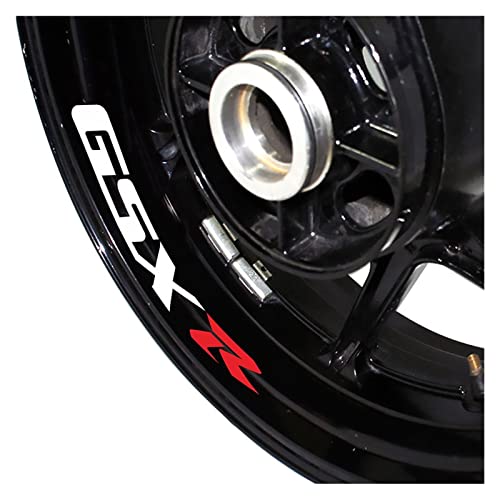 Felgenaufkleber Motorrad Radaufkleber Dekorative Aufkleber Reflektierende wasserdichte Rahmenaufkleber Für SU-ZU-KI GSX-R GSXR Gsx R (Color : E) von wljions