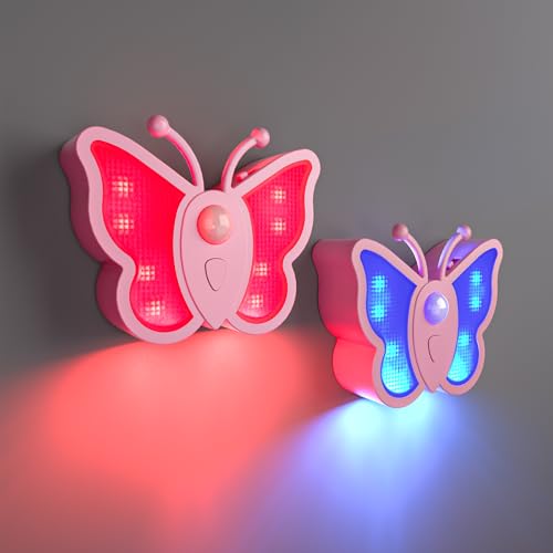 WOBSION LED Nachtlicht Dimmbar mit Bewegungsmelder und USB Aufladbar,RGB Nachttischlampe für Kinder Schmetterling,3 Farben Nachtlampe als Geschenke,Tragbar Lampe in Schlafzimmer,Kinderzimmer,2 Stück WOBSION LED Nachtlicht Dimmbar mit Bewegungsmelder und USB Aufladbar,RGB Nachttischlampe für Kinder Schmetterling,3 Farben Nachtlampe als Geschenke,Tragbar Lampe in Schlafzimmer,Kinderzimmer,2 Stück von WOBSION