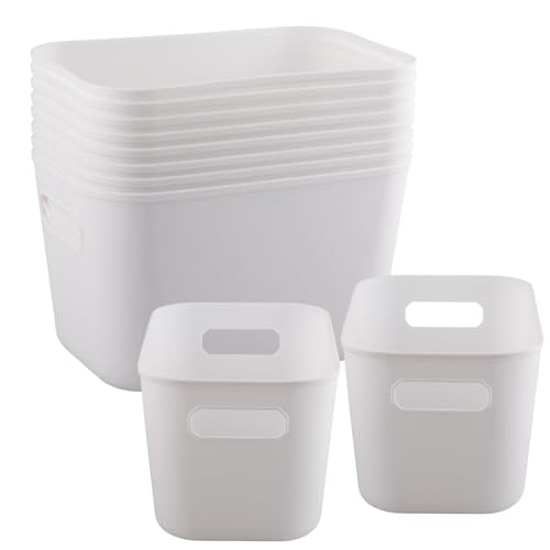 wocpvm 10 Stück Aufbewahrungsbox Kunststoff Küchenschrank Organizer Box Kunststoff Aufbewahrungskorb mit Griffen Aufbewahrungsbox Weiß Geeignet für Bad, Küche und Speisekammer 26*17*15cm wocpvm 10 Stück Aufbewahrungsbox Kunststoff Küchenschrank Organizer Box Kunststoff Aufbewahrungskorb mit Griffen Aufbewahrungsbox Weiß Geeignet für Bad, Küche und Speisekammer 26*17*15cm von wocpvm