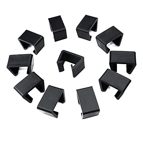 wocpvm 12 Stück Gartenmöbel Verbinder Clips Rattan Möbel Verbinder Lounge Set Clips für Gartenmöbelset Modul Outdoor Couch Patio Möbel von wocpvm