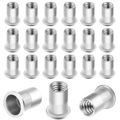 Nietmuttern M6 Gewindenieten Blindnietmuttern Nietmutter Edelstahl 80 Stück Runde Flachkopf Gewinde Rivet Nutsert Einnietmuttern Senkkopf Hülsenmutter Verwendet für Metallplatten Nietmuttern M6 Gewindenieten Blindnietmuttern Nietmutter Edelstahl 80 Stück Runde Flachkopf Gewinde Rivet Nutsert Einnietmuttern Senkkopf Hülsenmutter Verwendet für Metallplatten von wodemeilon