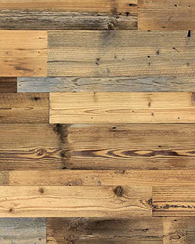 wodewa P180 Wandverkleidung Holz Altholz Kiefer Wandpaneele Echtholz Holzwand Wohnzimmer innen antik Holzwandverkleidung Holzpaneel Antikholz von wodewa