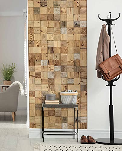 wodewa Wandverkleidung Holz 10x10cm 3D Optik Altholz sonnenverbrannt 1 Holzmosaikmatte Moderne Wanddekoration Holzverkleidung Wohnzimmer Küche wodewa Wandverkleidung Holz 10x10cm 3D Optik Altholz sonnenverbrannt 1 Holzmosaikmatte Moderne Wanddekoration Holzverkleidung Wohnzimmer Küche von wodewa