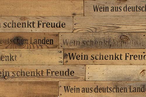 wodewa Wandverkleidung Holz Altholz Weinkisten-Design Wandpaneele 0,5m² Holzwandverkleidung Innen Holzverkleidung Holzwand Wohnzimmer Schlafzimmer von wodewa