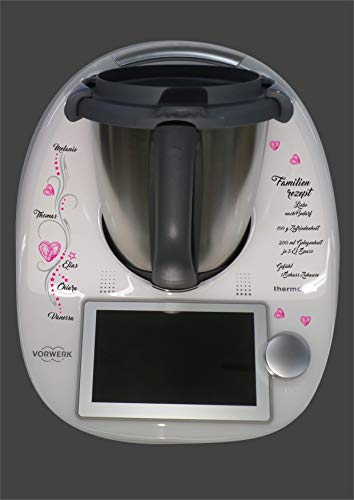Aufkleber passend für Thermomix TM 6 Familienrezept von wodtke-werbetechnik