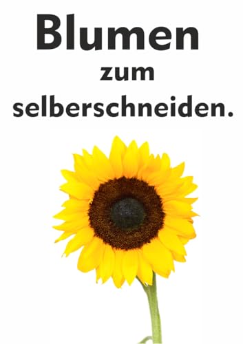 Plakatständer Plane A1 Blumen selber schneiden von wodtke-werbetechnik