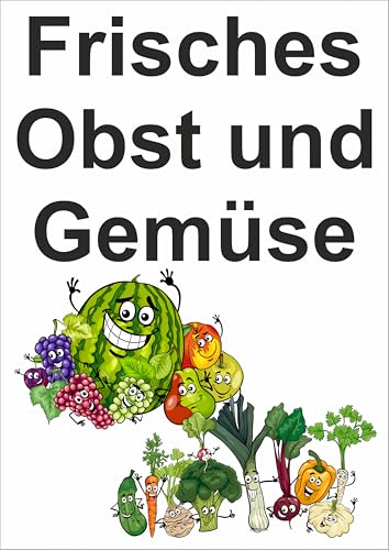 Plakatständer Plane A1 Obst und Gemüse von wodtke-werbetechnik
